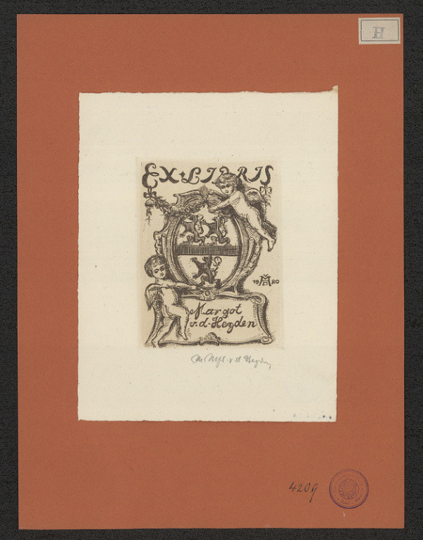 Max Manfred von der Heyden – Ex libris Margot v.d. Heyden 
