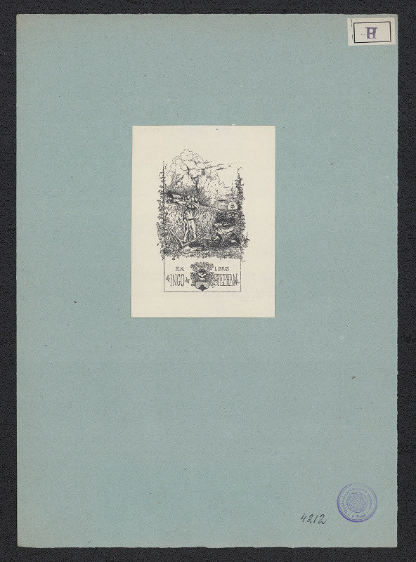 neurčený autor – Ex libris Ingo Stephan 