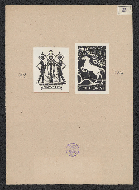 Gerardus Pieter Lambert Hilhorst – Exlibris G. Hilhorst 
