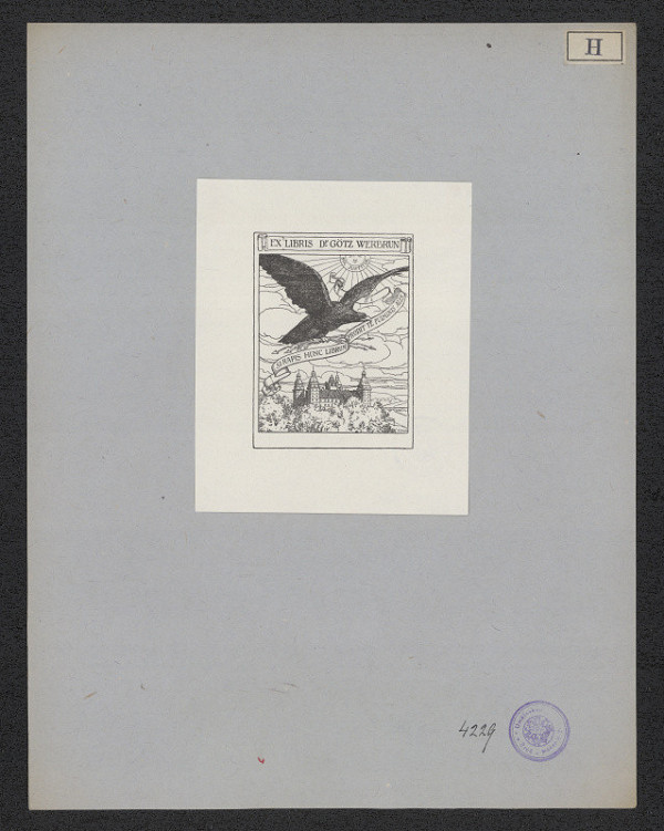 A. Hoch – Ex libris Dr. Götz Werbrun 