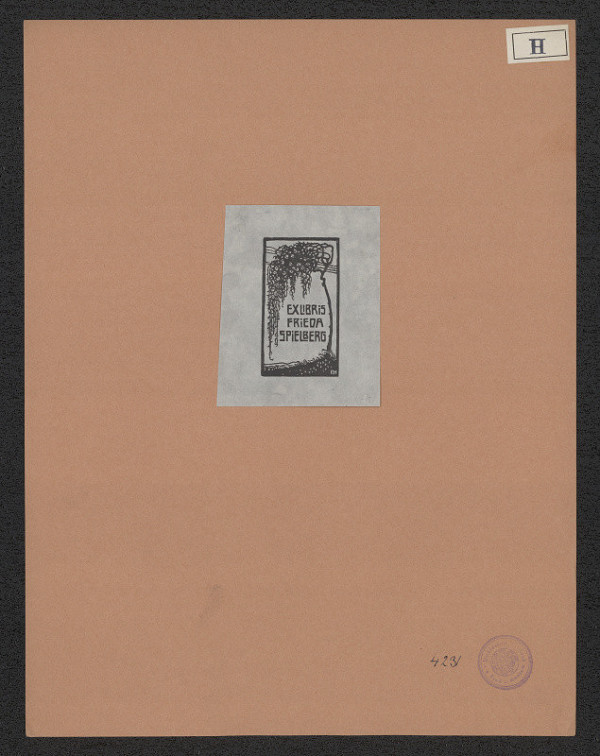 Rudolf von Hoerschelmann – Ex libris Frieda Spielberg 