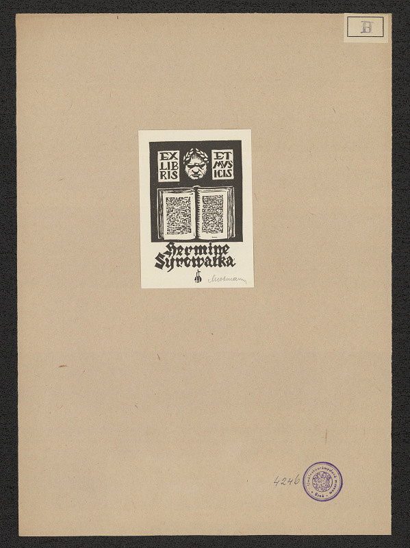 Leopold Hoffmann – Ex libris et musicis Hermine Syrowatka 
