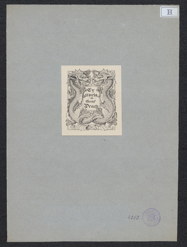 Gustav Hogetop – Ex libris Graf Drach 