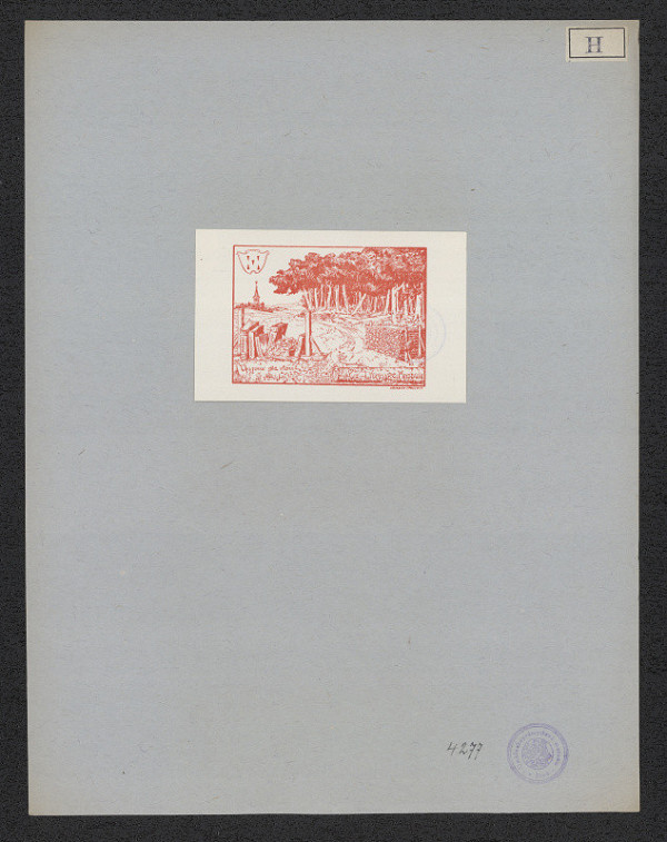 neurčený autor – Ex libris P. E. Massoni 