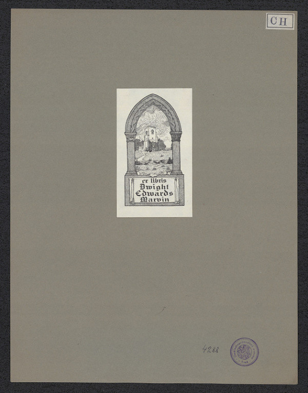 Jay Chambers – Ex libris Dwight Edwards Marvin 