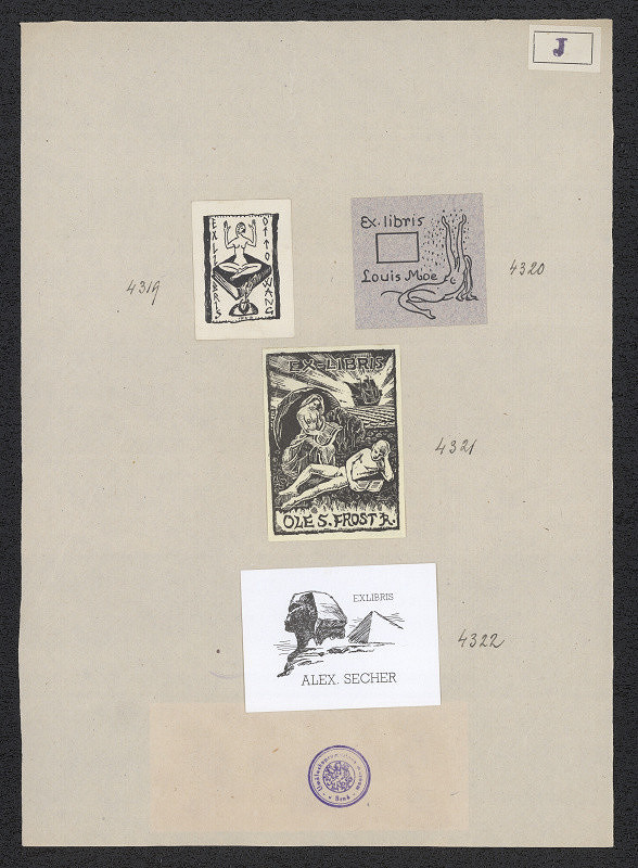 Jan Jadar – Ex libris Otto Wang 