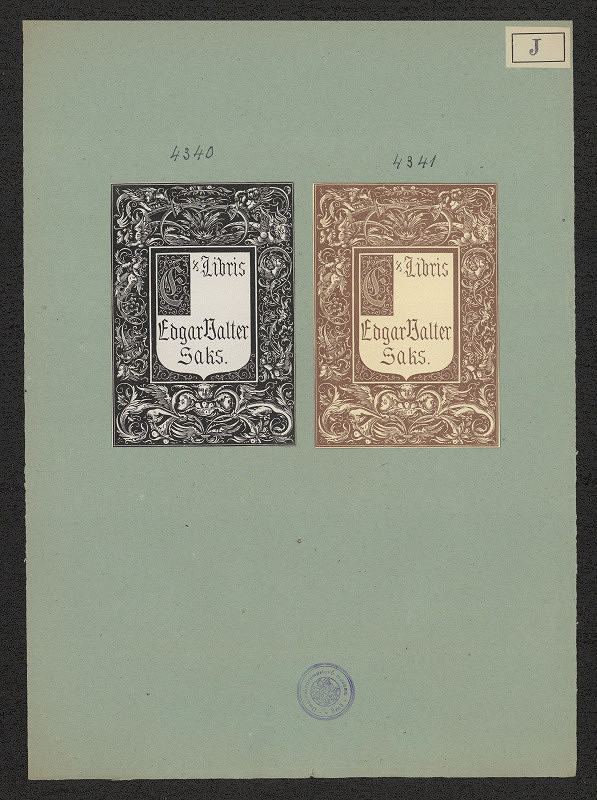 Ivan Jegorov – Ex libris Edgar Valter Saks 