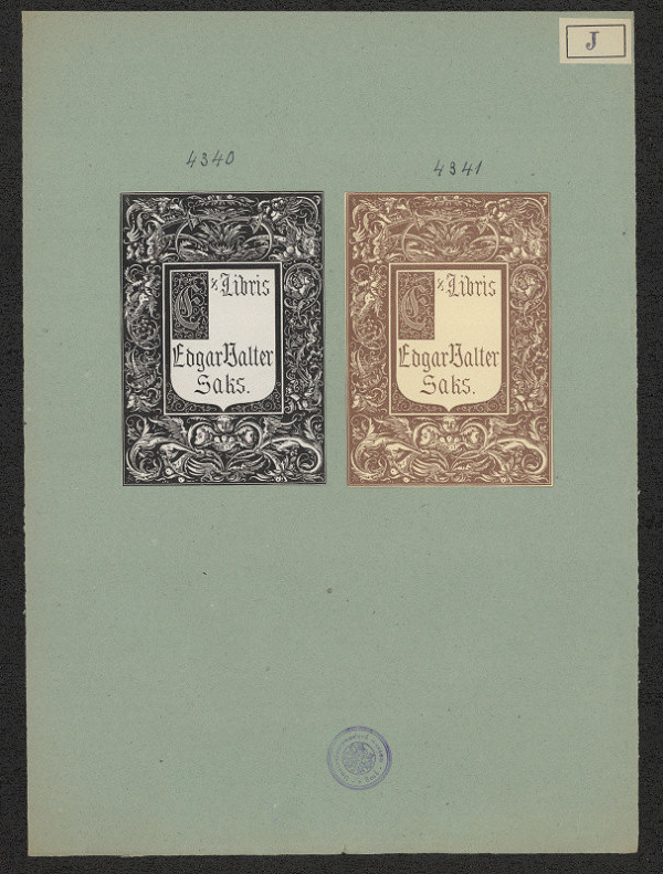 Ivan Jegorov – Ex libris Edgar Valter Saks 