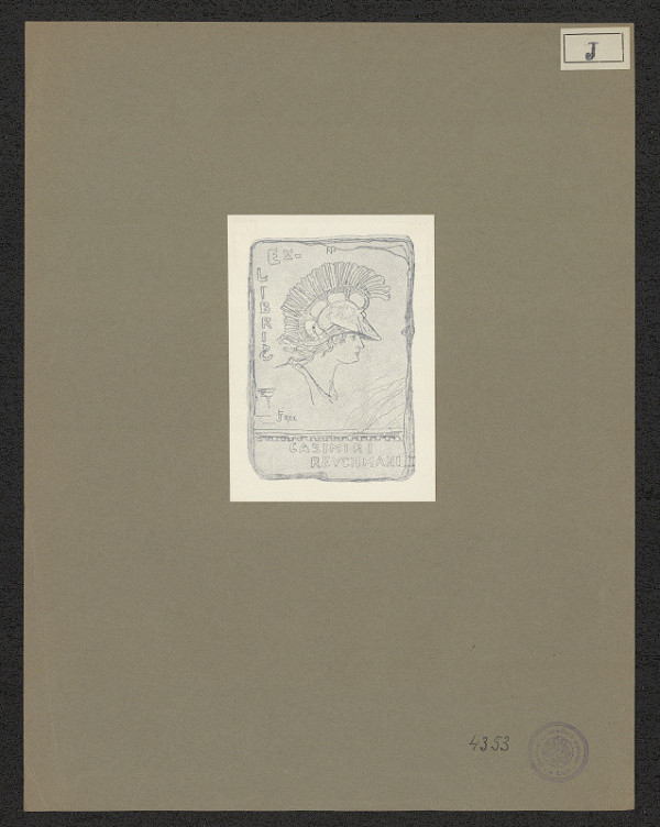 F. Jakazynski (Jabzarynski?) – Ex libris Casimiri Reychmani 