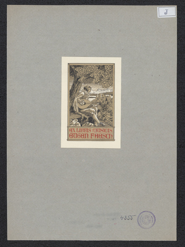 Claude Jeanneret – Ex libris musicis Eugen Faesch 