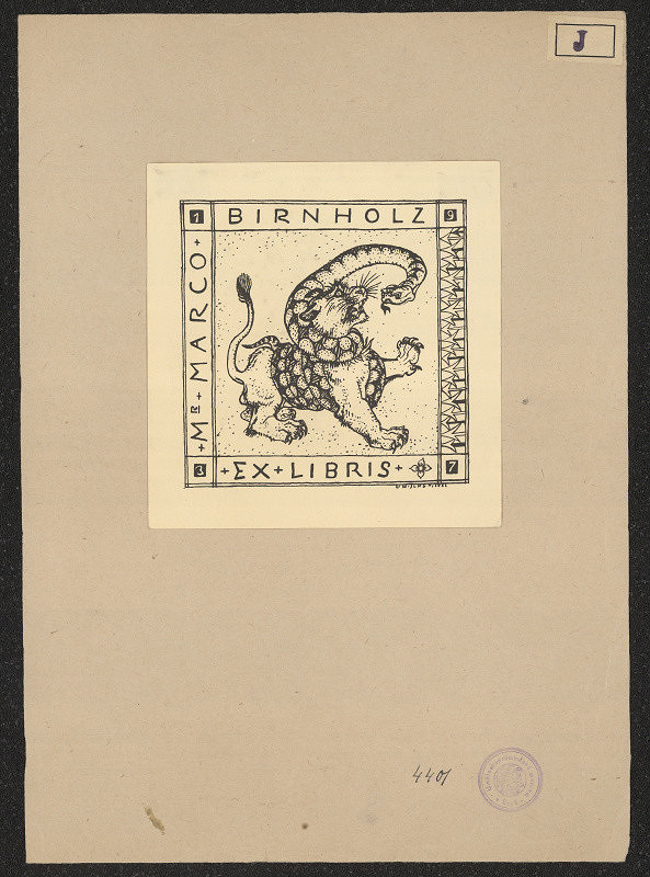 Ludwig Heinrich Jungnickel – Ex libris Mr. Marco Birnholz 