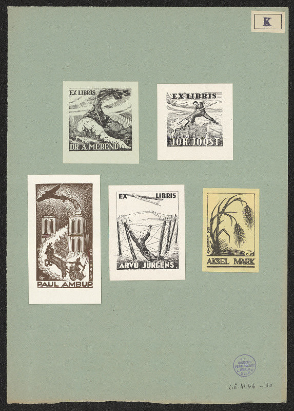 Juhan Kangilaski – Ex libris Aksel Mark 