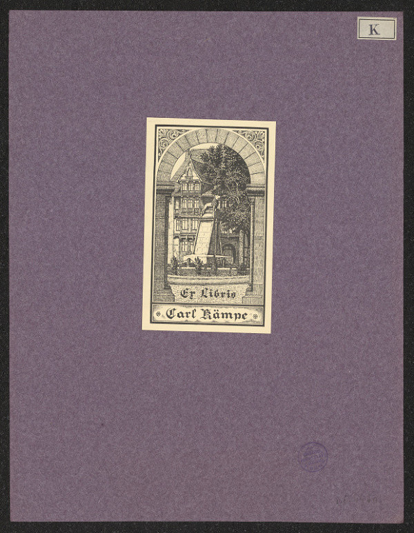 H. F. Kammeyer – Ex libris Carl Kämpe 