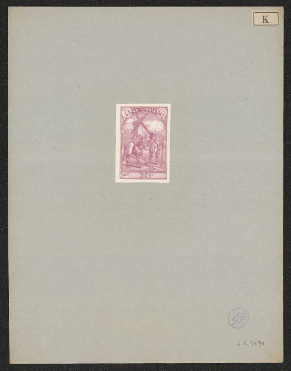 Adill Kas – Ex libris H M (Herman Mulder) 