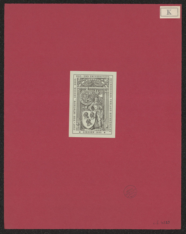 Clemens (Klemens) Kissel – Curt von Münchow Grossh Hess Hof und Universitäts 