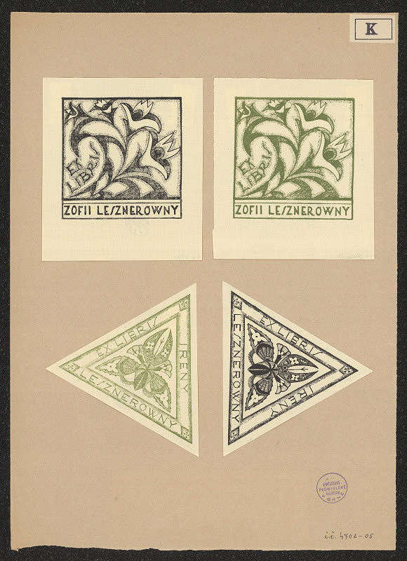 Maria Kulikowska – Exlibris Zofii Lesznerowny 