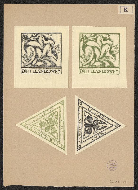 Maria Kulikowska – Exlibris Ireny Lesznerowny 