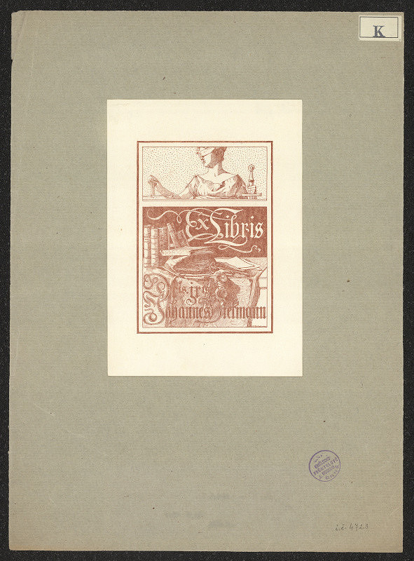 Anna Kretschmer – Ex libris Dris. jris. Johannes Hiekmann 