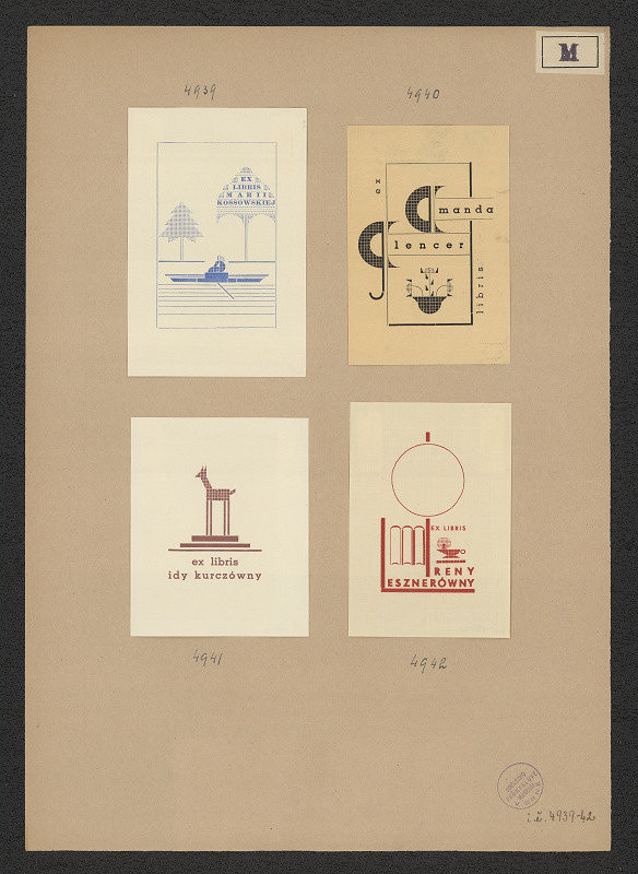 Józef Maciak – Exlibris Idy Kurczówny 