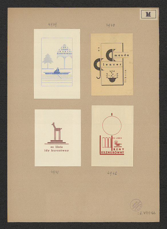 Józef Maciak – Exlibris Ireny Lesznerówny 