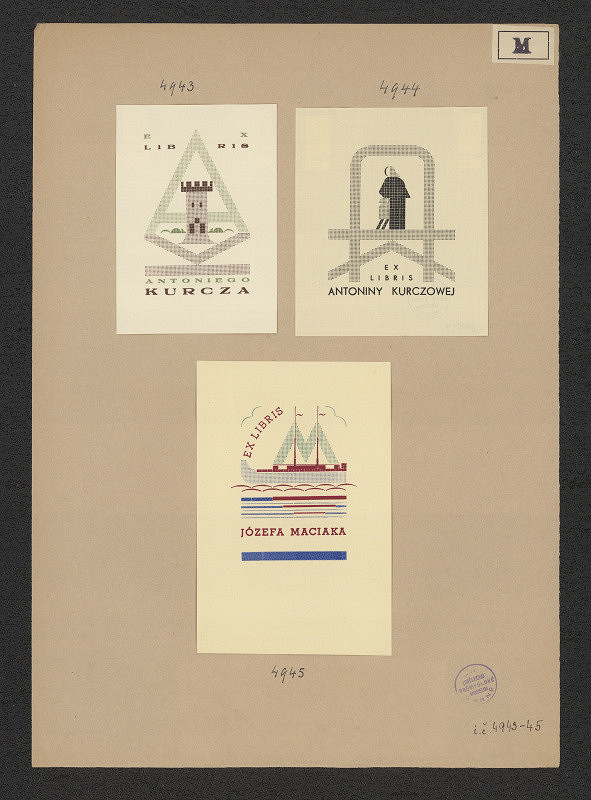 Józef Maciak – Exlibris Antoniny Kurczowej 