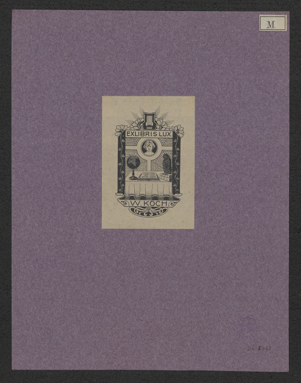 Peter Meder – Ex libris Lux. W. Koch 