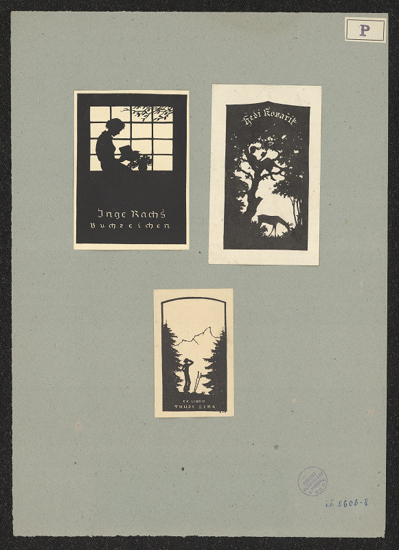 Ernst August Potuczek-Lindenthal – Ex libris Trude Leng 