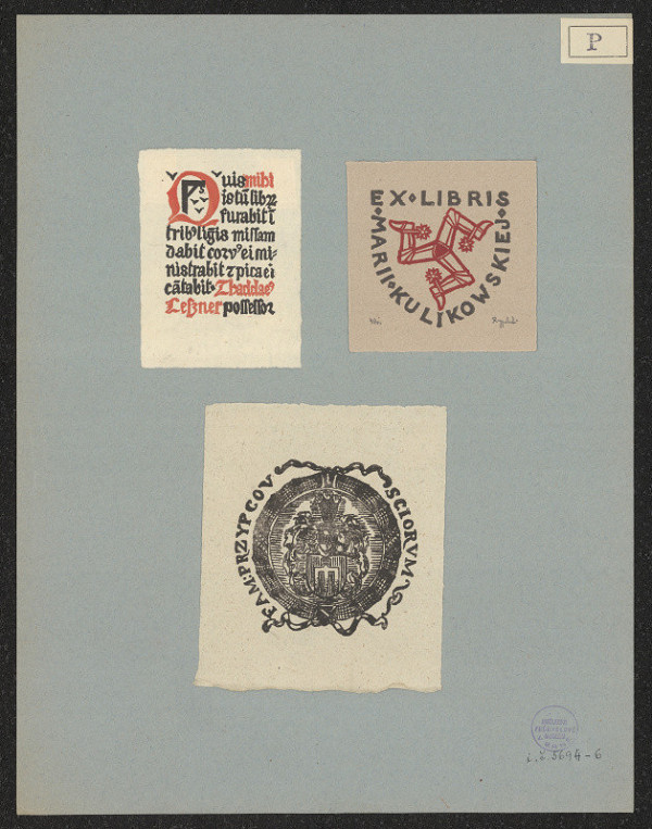 Tadeusz Przypkowski – Exlibris Marii Kulikowskiej 