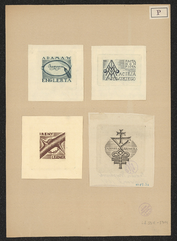 Tadeusz Przypkowski – Exlibris Ireny Leszner 