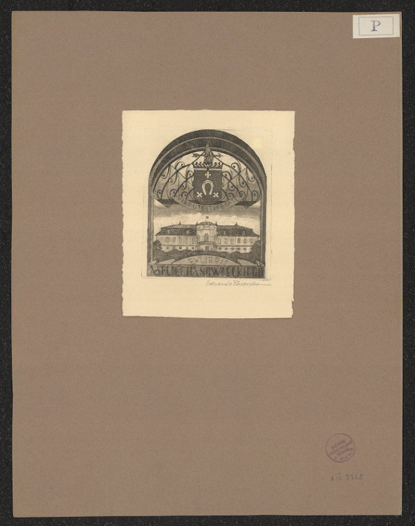 Edwarda Przeorska – Exlibris A. St. Ciechanowieckiego 