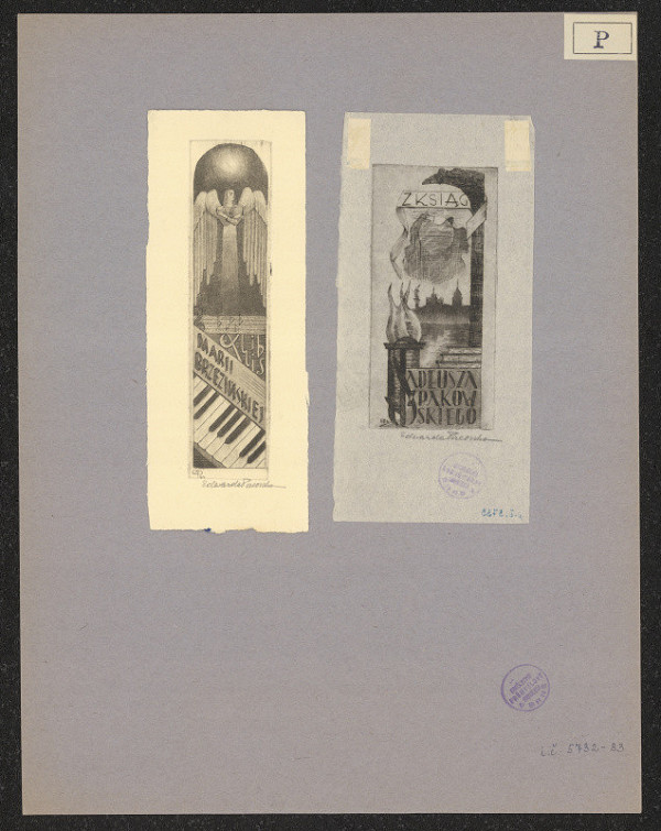 Edwarda Przeorska – Exlibris Marii Brzezinskiej 