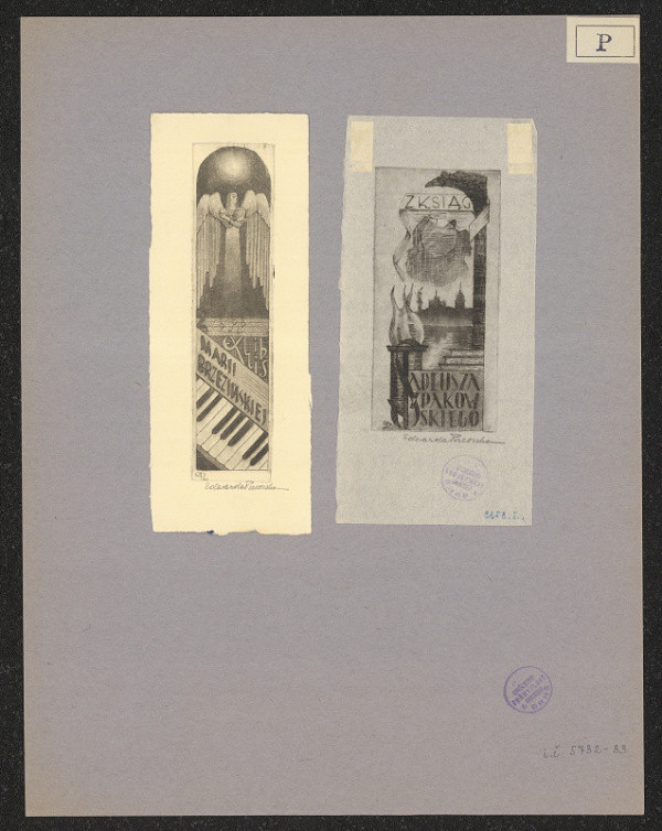 Edwarda Przeorska – Exlibris Tadeusza Szpakowskiego 