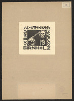 Árpad von Rátsay – Ex libris Apotheker Markon Birnholz 