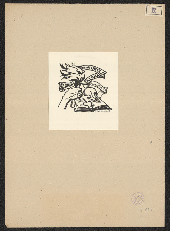 M. Rašica – Exlibris Antonii Okolo Kulak 