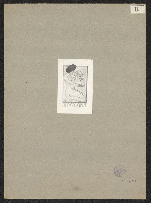 neurčený autor – Ex libris M ... Apia 