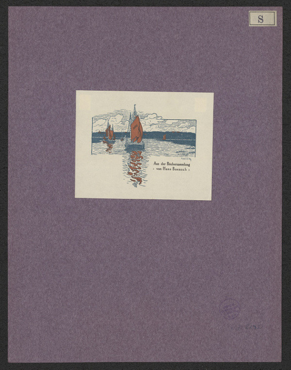 neurčený autor – Aus der Büchersammlung von Hans Baensch 