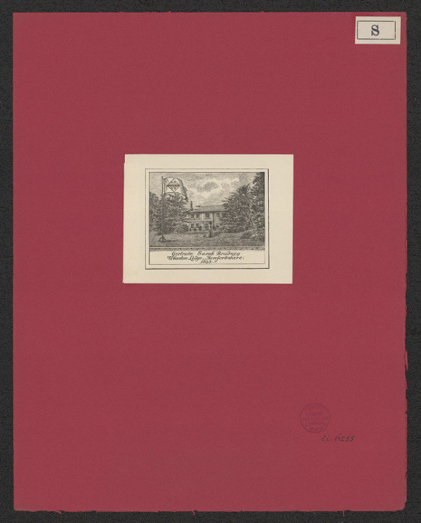 Harry Sottue – Gertrude Sarah Bradney Wharton Lodge 