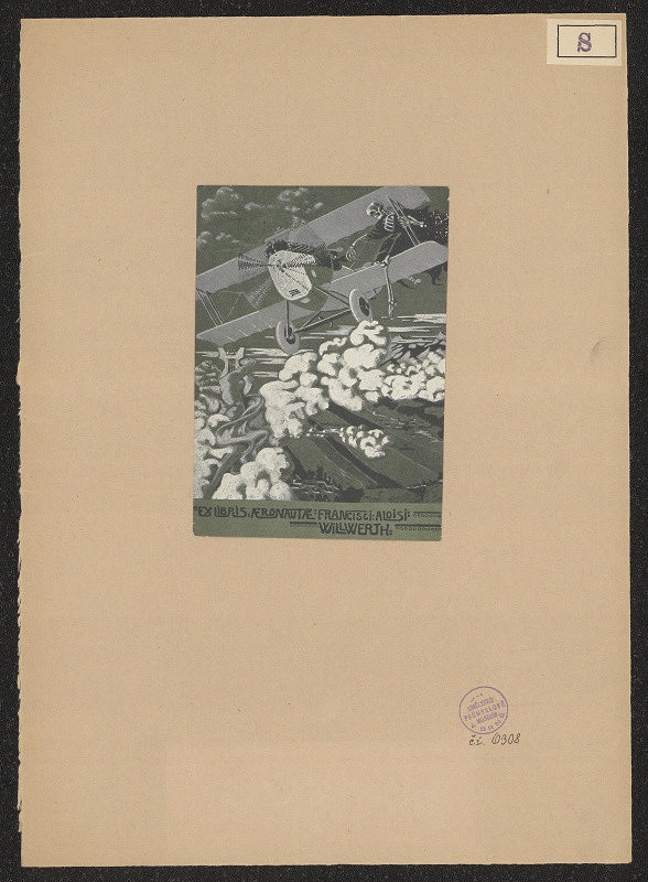 Szöke – Ex libris aeronatae Francisci Aloisi Willwerth 