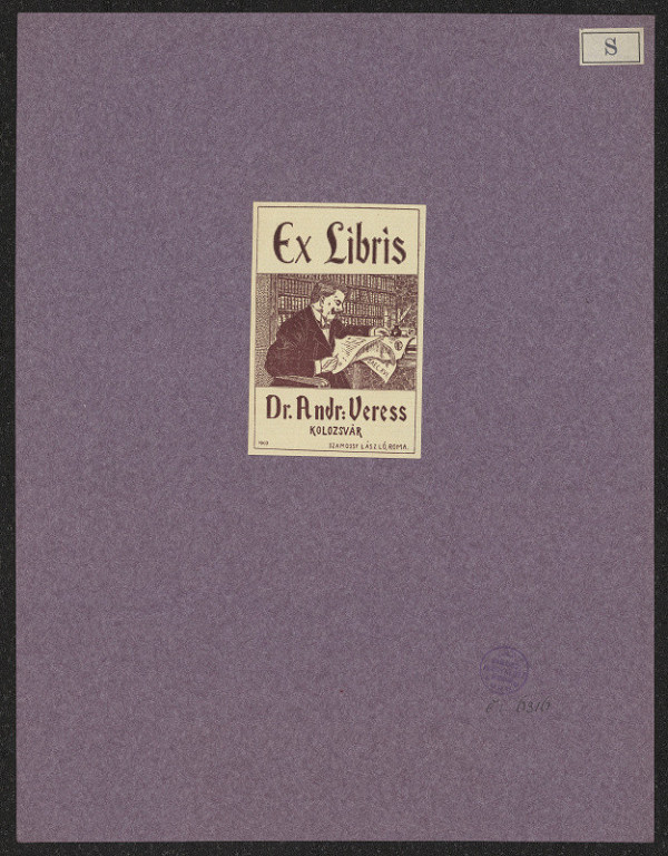 László Szamossy – Dr. Andr:  Veress 