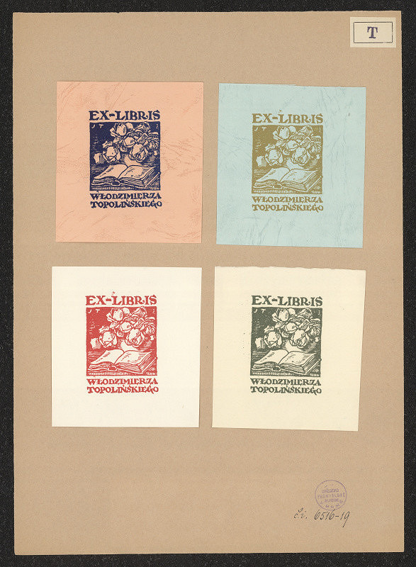 Józef Tom – Ex-libris Wlodzimierza Topolinskiego 