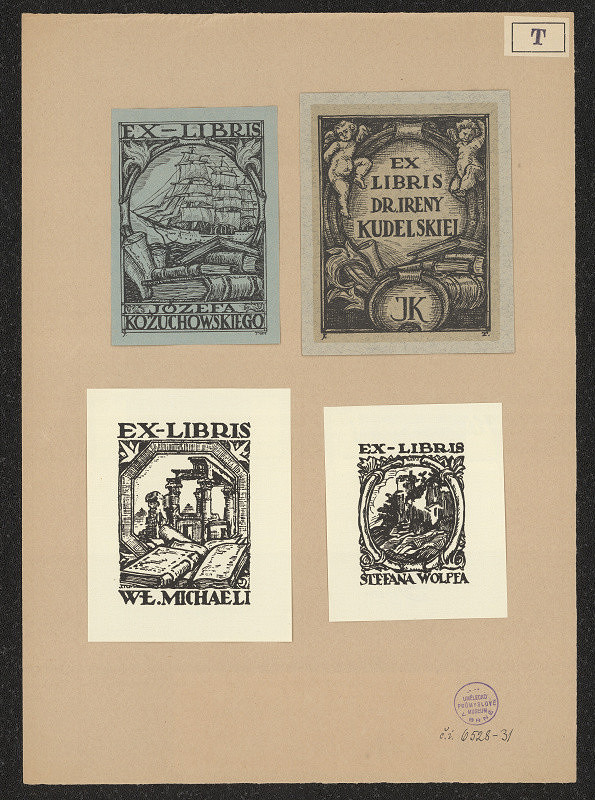 Józef Tom – Ex-libris Dr. Ireny Kudelskiej 