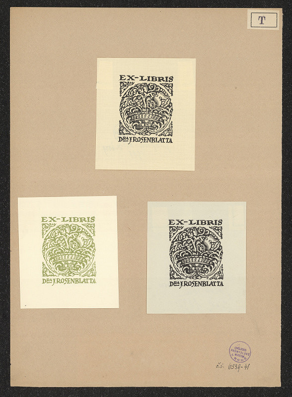 Józef Tom – Ex-libris Dra. J. Rosenblatta 