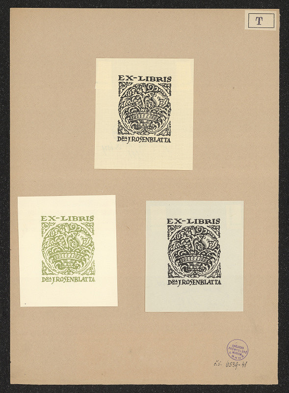 Józef Tom – Ex-libris Dra. J. Rosenblatta 