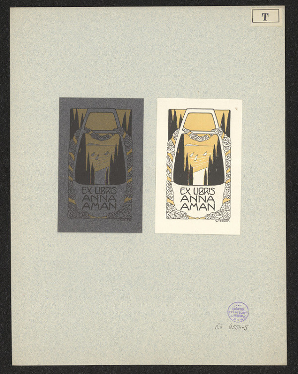 Friedrich Georg Tobler – Ex libris Anna Aman 