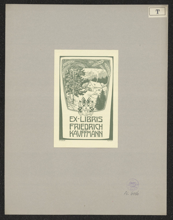 Friedrich Georg Tobler – Ex libris Friedrich Kauffmann 