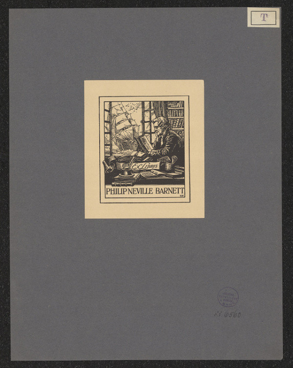 signatura T. F. – Ex libris Philip Neville Barnett 
