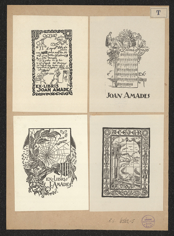 E. Tubau – Ex libris Joan Amades 