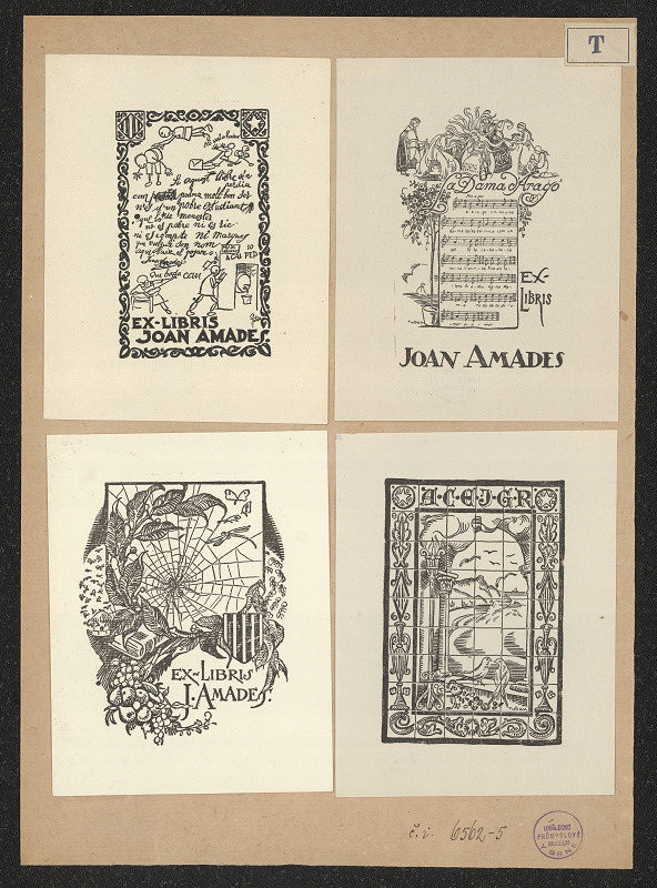 E. Tubau – Ex libris Joan Amades 