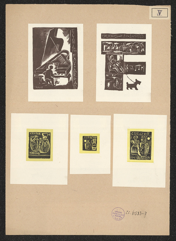 Endre Vadász – Ex libris Cseszko 