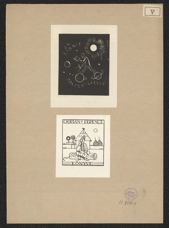 Endre Vadász – Ex libris Csorián Ferencz 